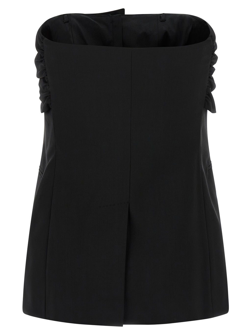 Max Mara Black Virgin Wool Tank Tops