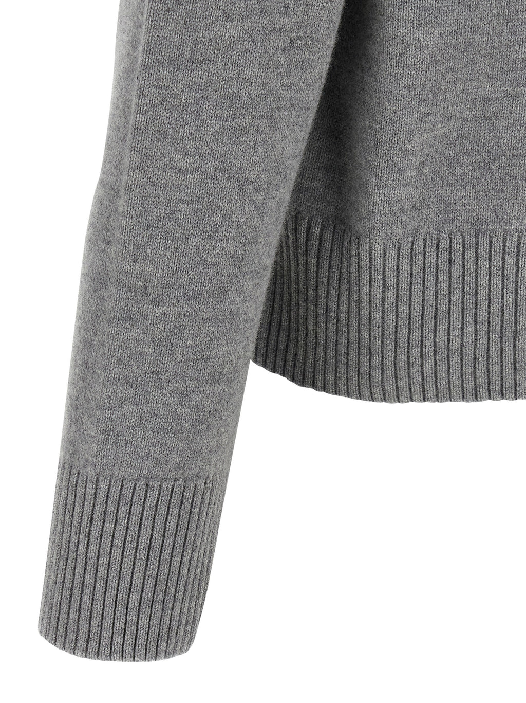 Ami Paris Gray Wool Cardigan