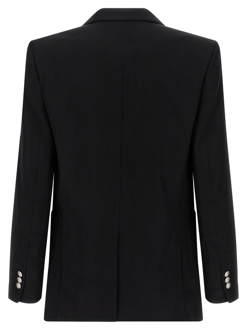Balmain Blazer aus schwarzer Schurwolle