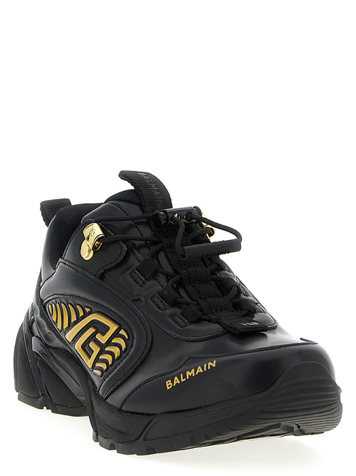 Balmain Schwarze Nylon Sportschuhe