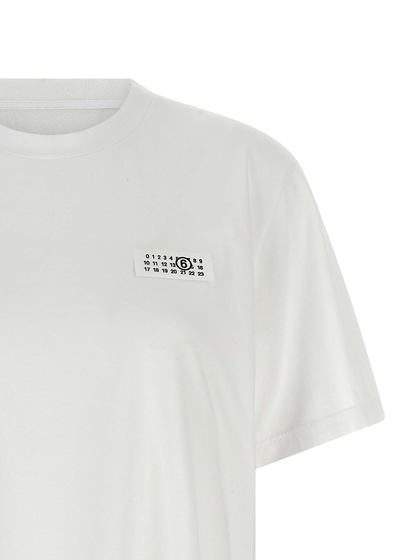 MM6 Maison Margiela White Cotton T-Shirt
