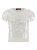 Max Mara White Virgin Wool Cardigan