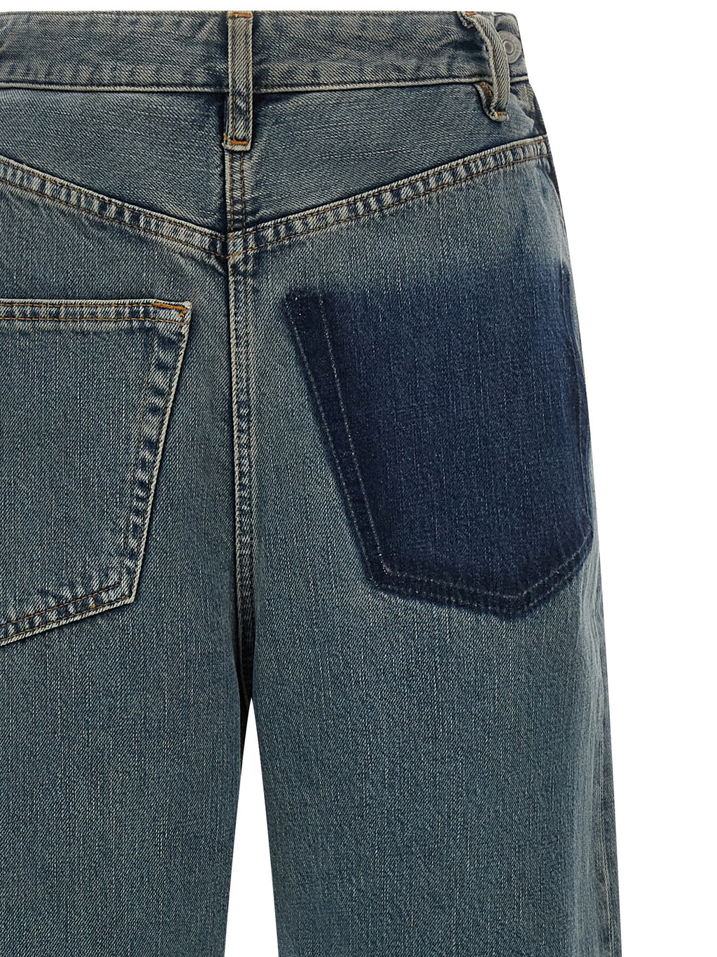 MM6 Maison Margiela Blue Cotton Jeans Denim