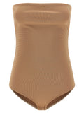 Courrèges Beige Viscose Bodysuit