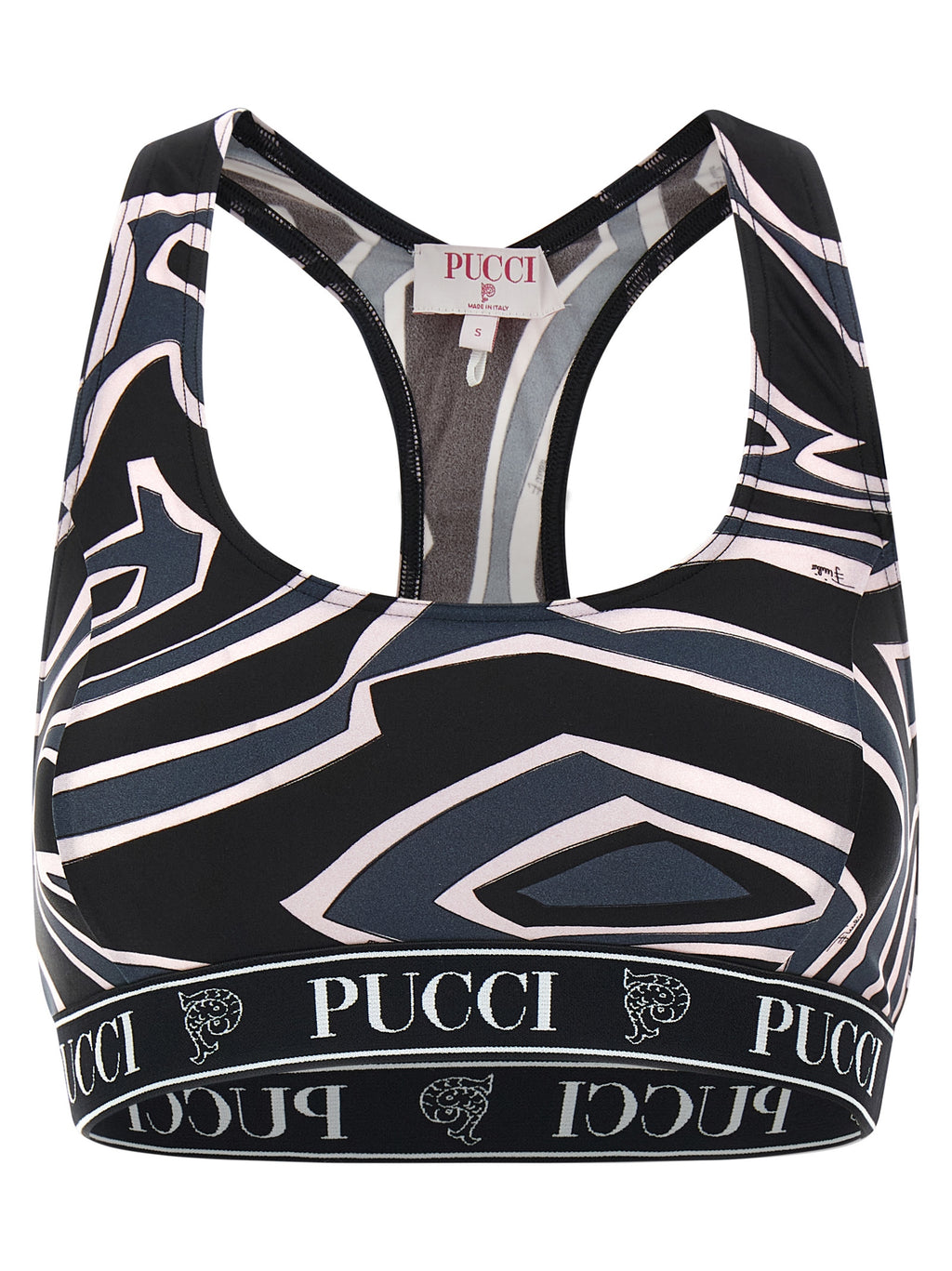 Emilio Pucci Black Polyamide Sport Bra