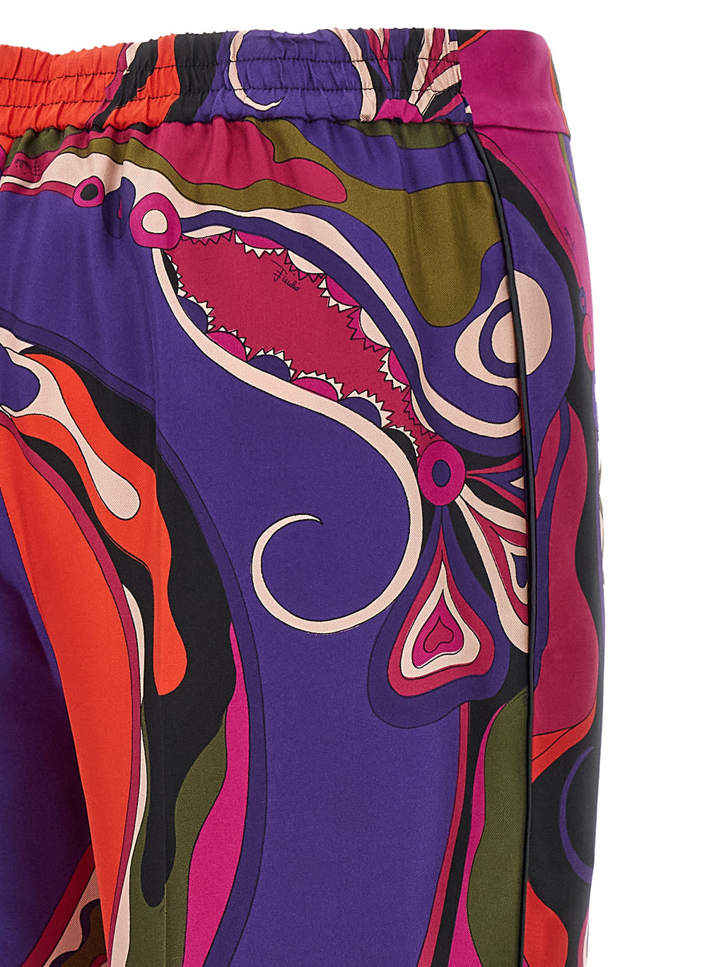 Emilio Pucci Multicolor Silk Casual Pants