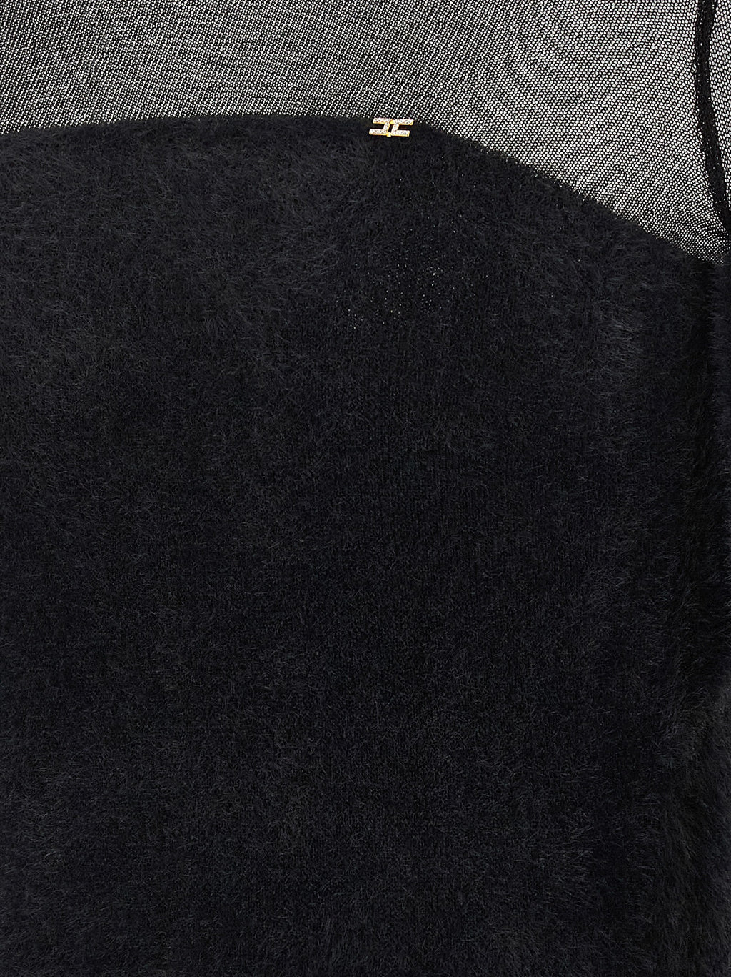 Elisabetta Franchi Black Polyamide Cardigan