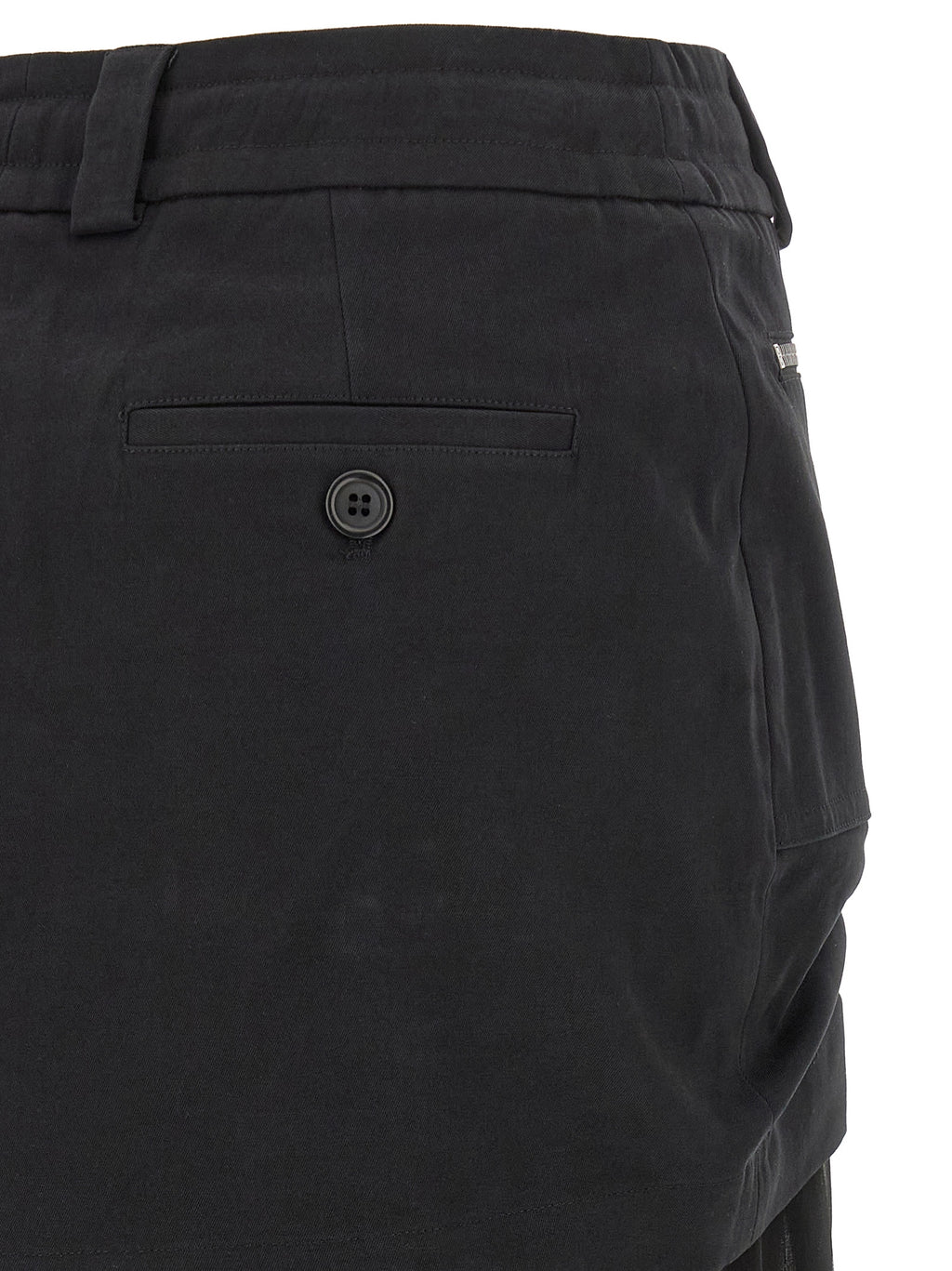 Dolce & Gabbana Black Silk Midi Skirt