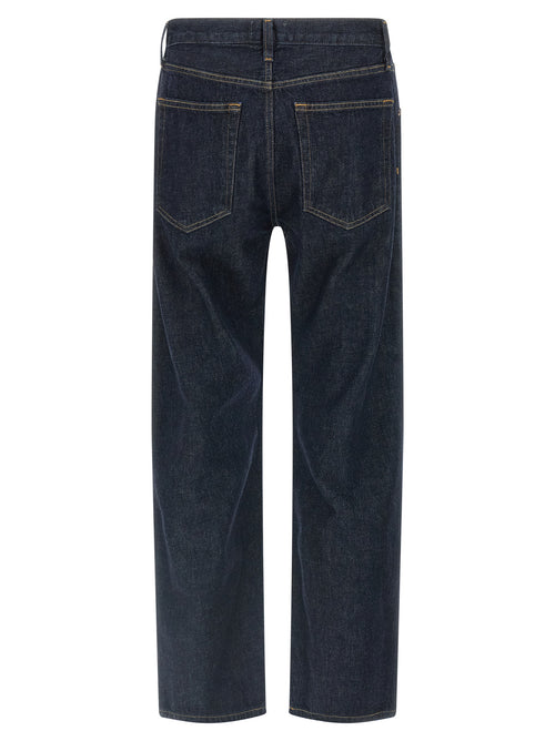 Agolde Blue Cotton Straight-Leg Jeans