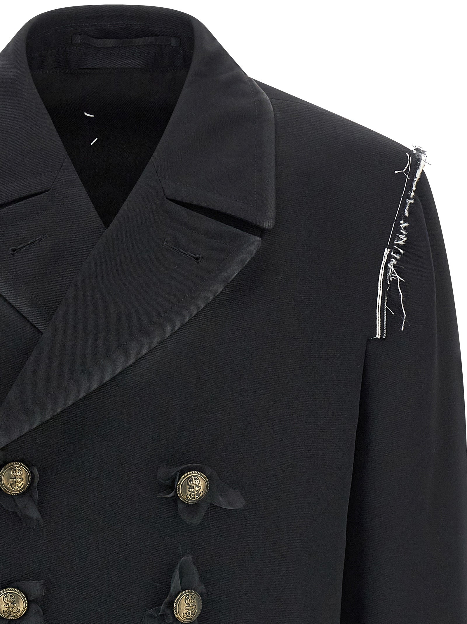 Maison Margiela Black Wool Coat