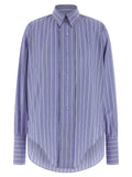 Maison Margiela Blue Cotton Blouse