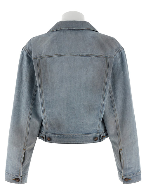 Balenciaga Blaue Jeansjacke aus Baumwolle