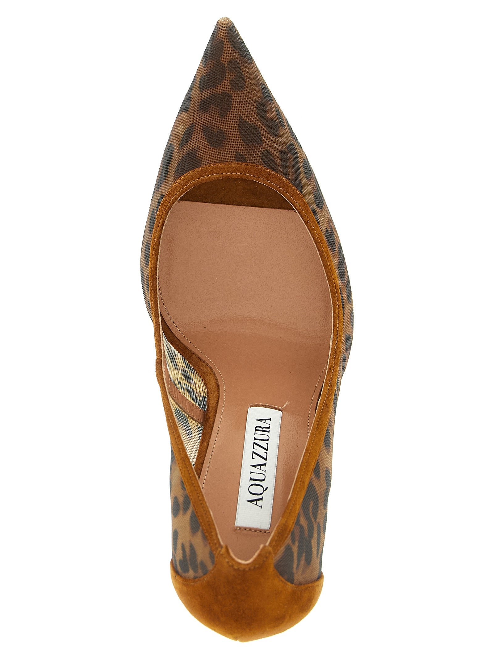 Aquazzura Brown Textile High Heel Pumps
