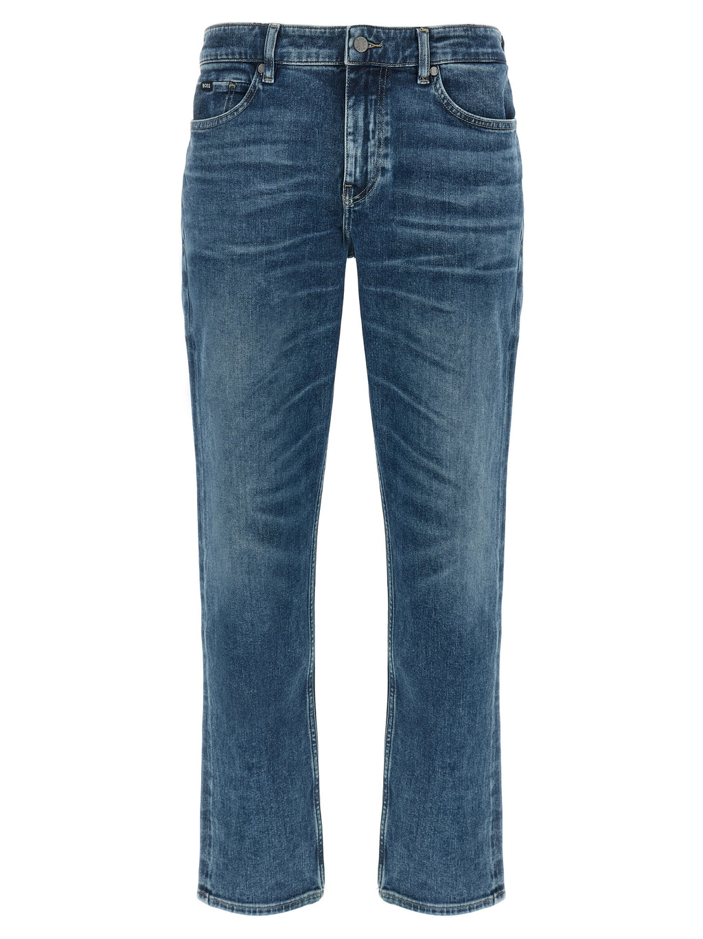 Hugo Boss Blue Cotton Skinny Jeans