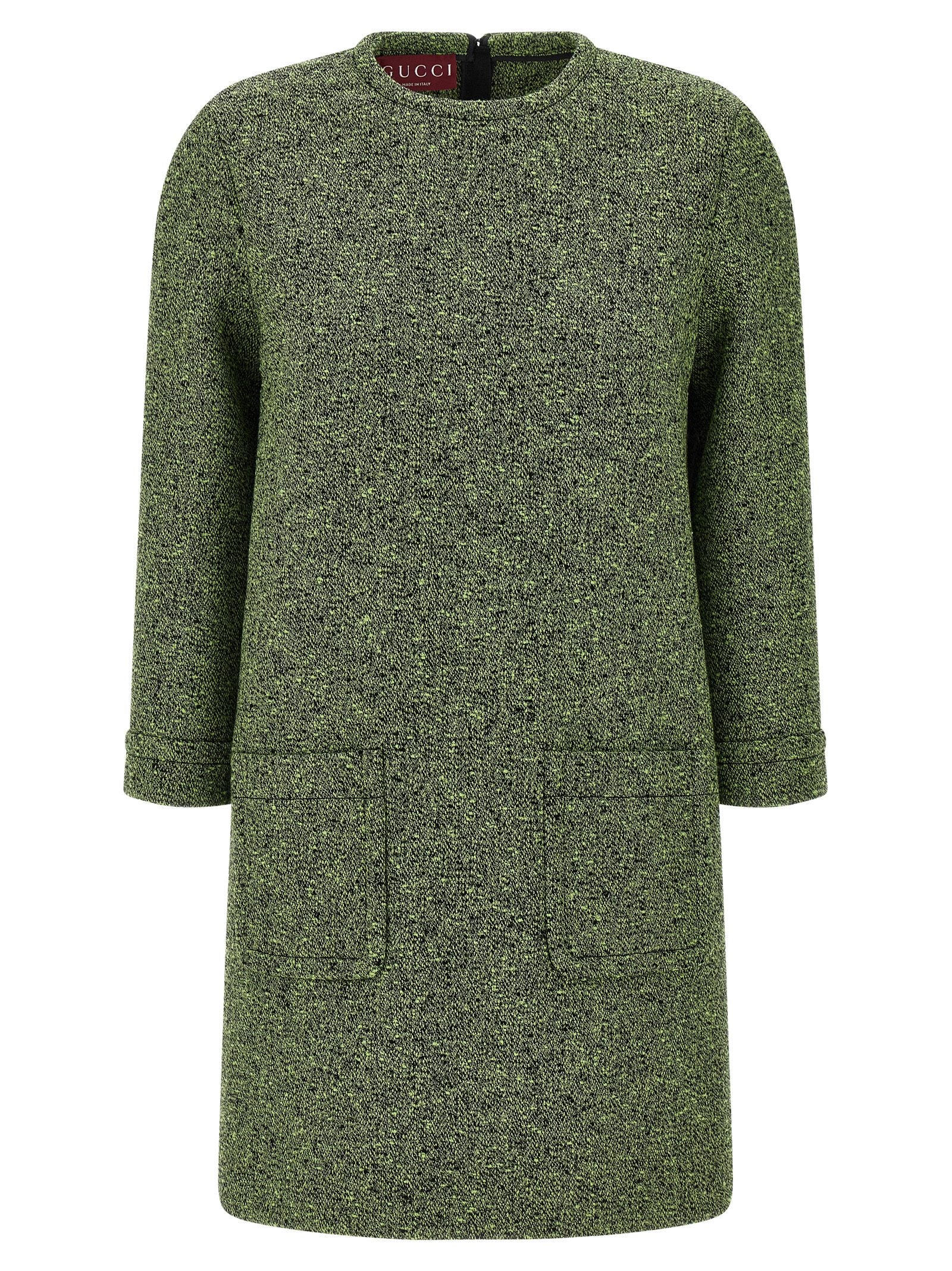 Gucci Bicolor Cotton Short Dress