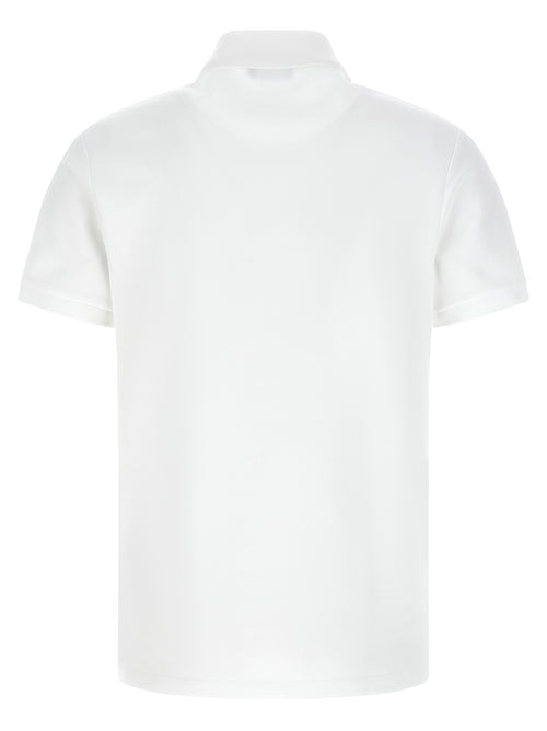 Balmain Zweifarbiger Baumwoll-Polo-Shirt
