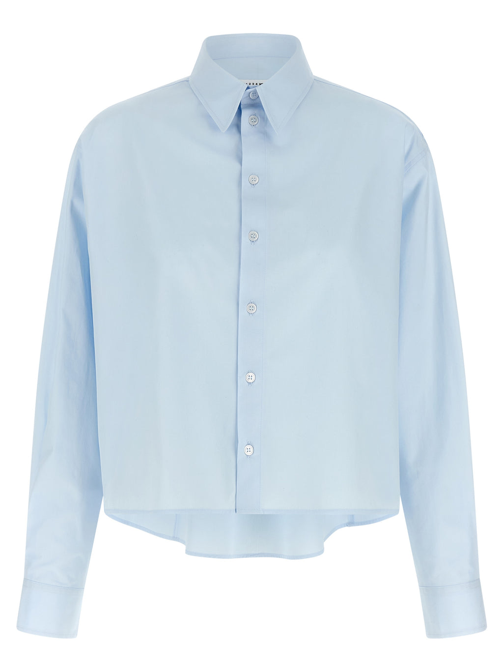 MM6 Maison Margiela Blue Cotton Blouse