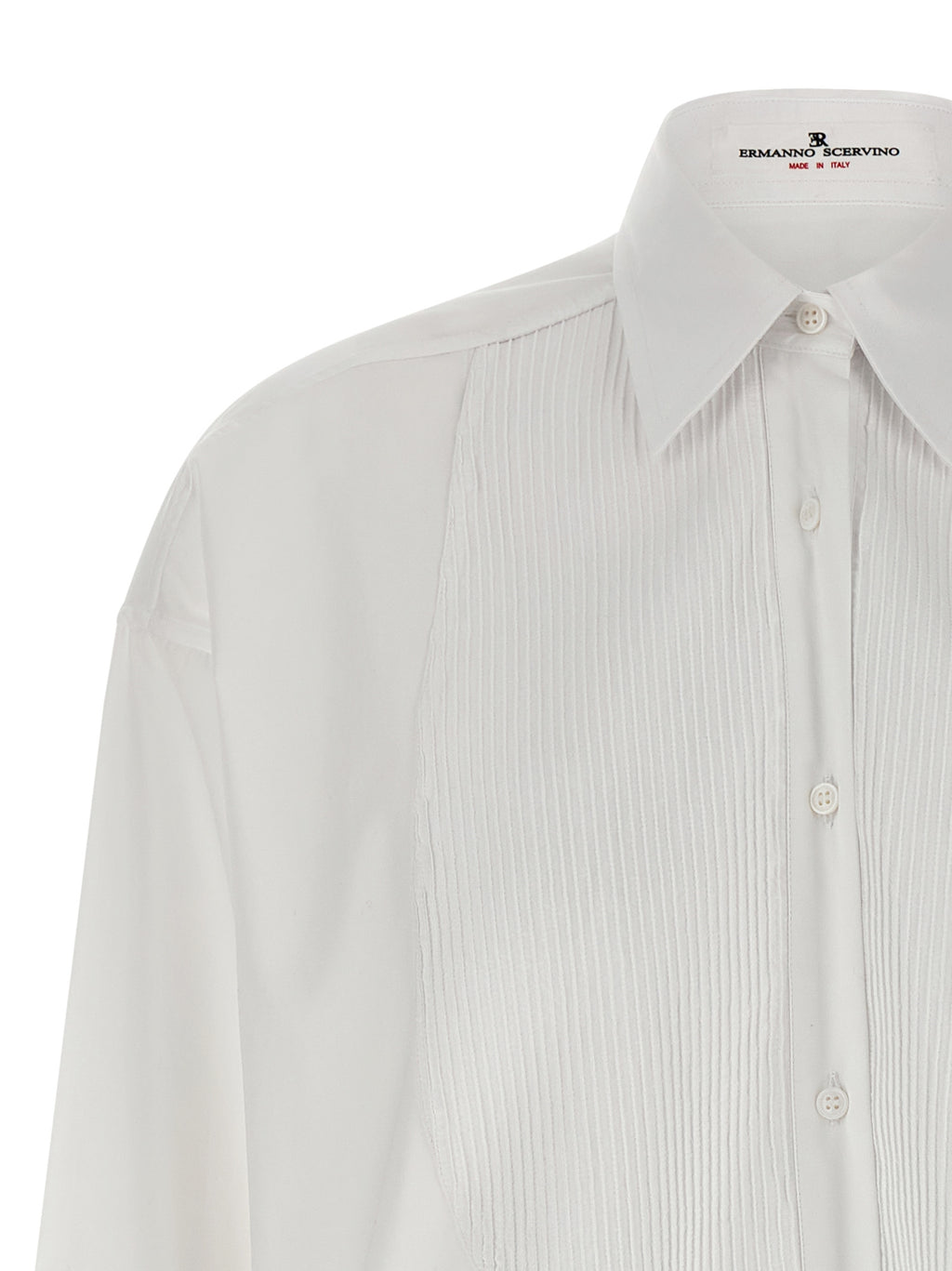 Ermanno Scervino White Cotton Blouse