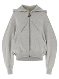 The Attico Gray Cotton Sweatshirt