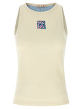 Marni Beige Cotton Tank Tops