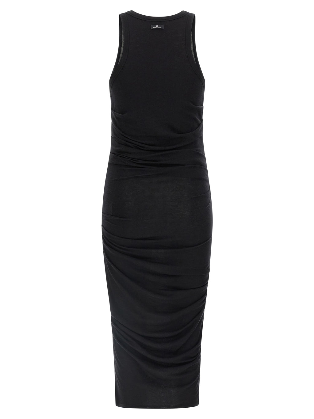 Elisabetta Franchi Black Lycra Midi Dress