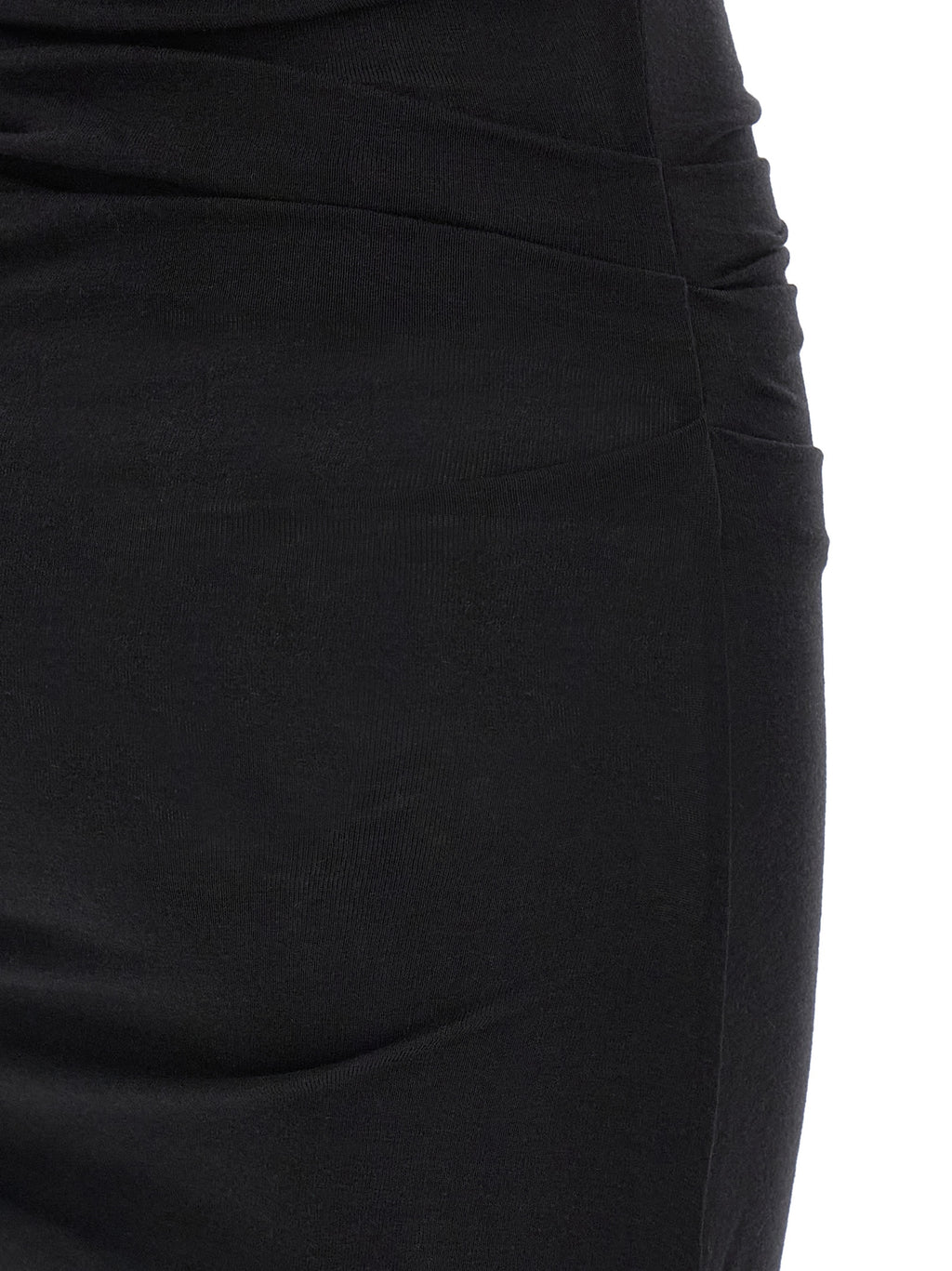 Elisabetta Franchi Black Lycra Midi Dress
