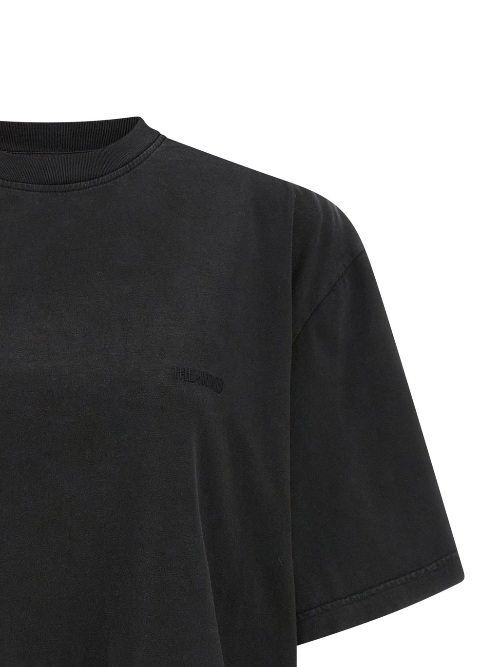 The Attico Black Cotton T-Shirt
