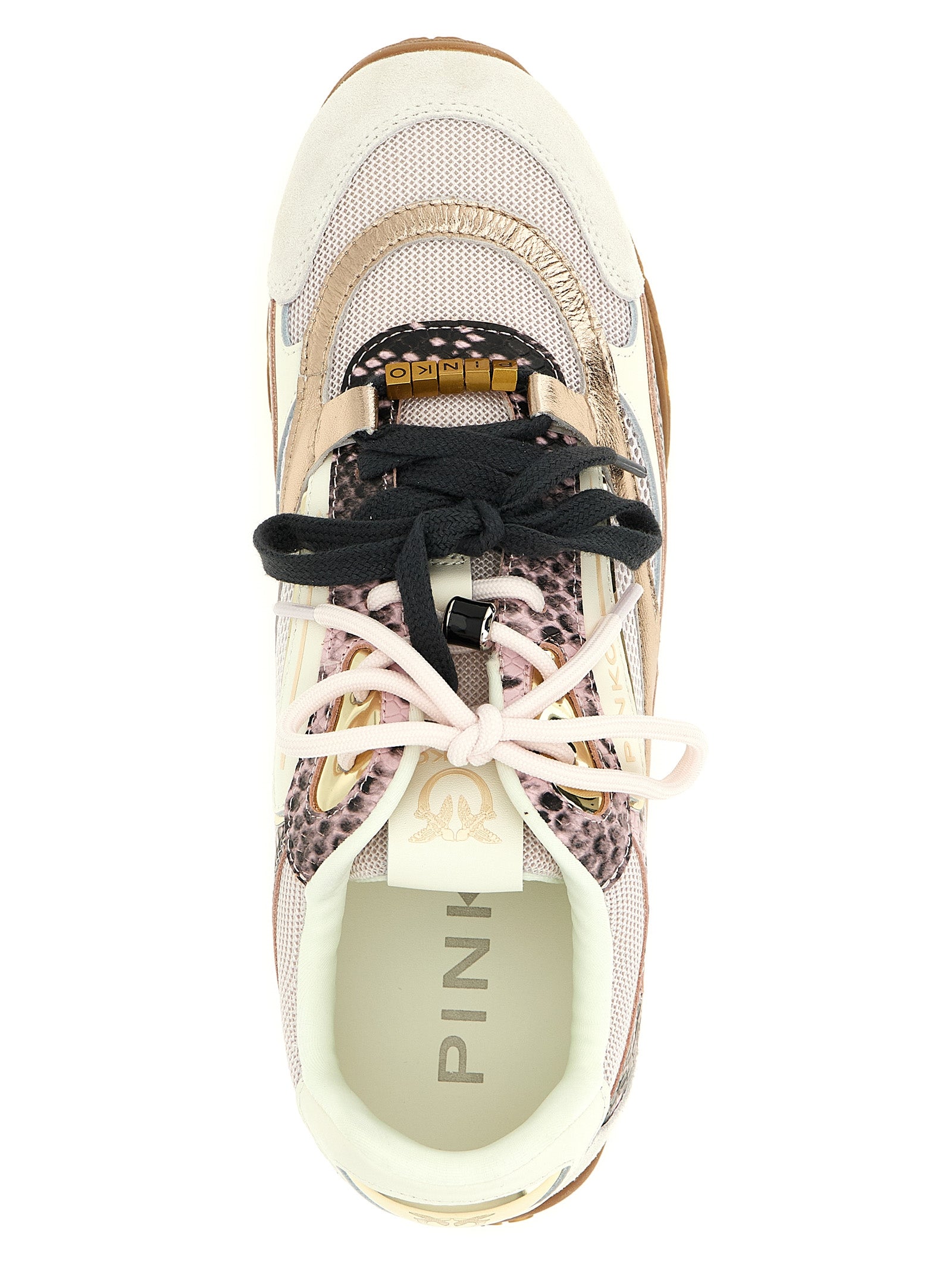PINKO Multicolor Leather Low Top Sneakers