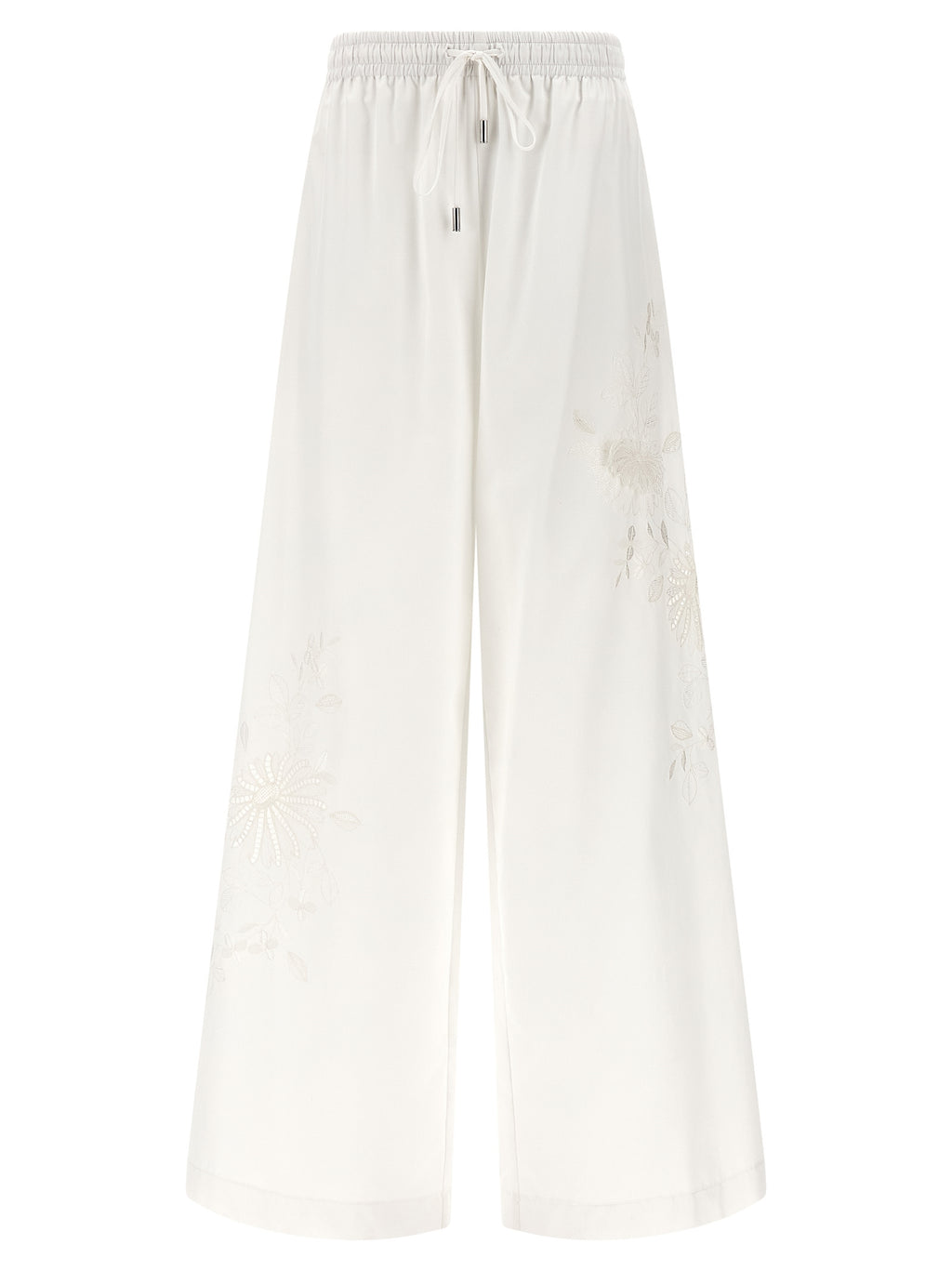 Ermanno Scervino White Cotton Casual Pants