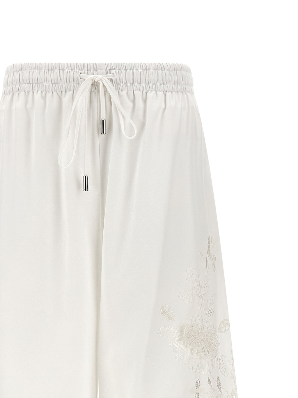 Ermanno Scervino White Cotton Casual Pants