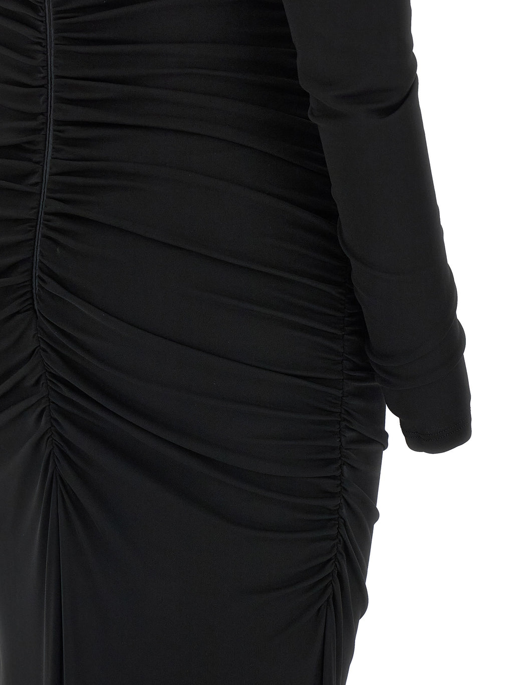 Elisabetta Franchi Black Viscose Long Dress