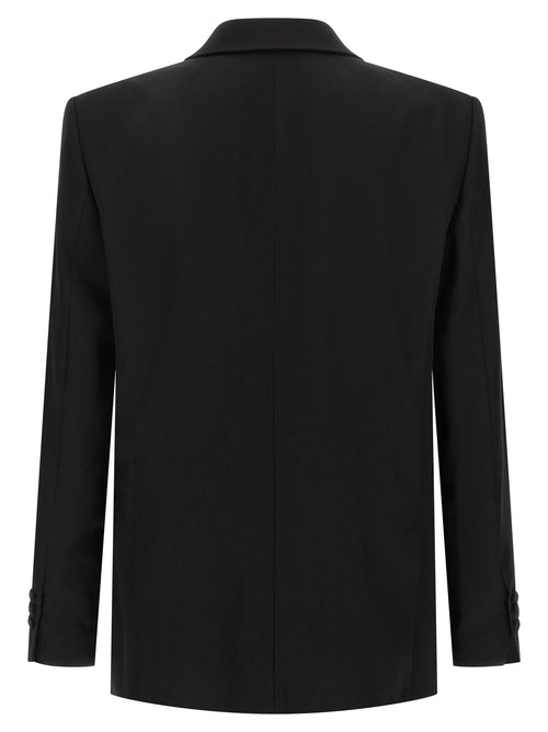 Balmain Blazer aus schwarzer Schurwolle