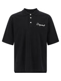 Dsquared² Black Cotton Polo Shirt