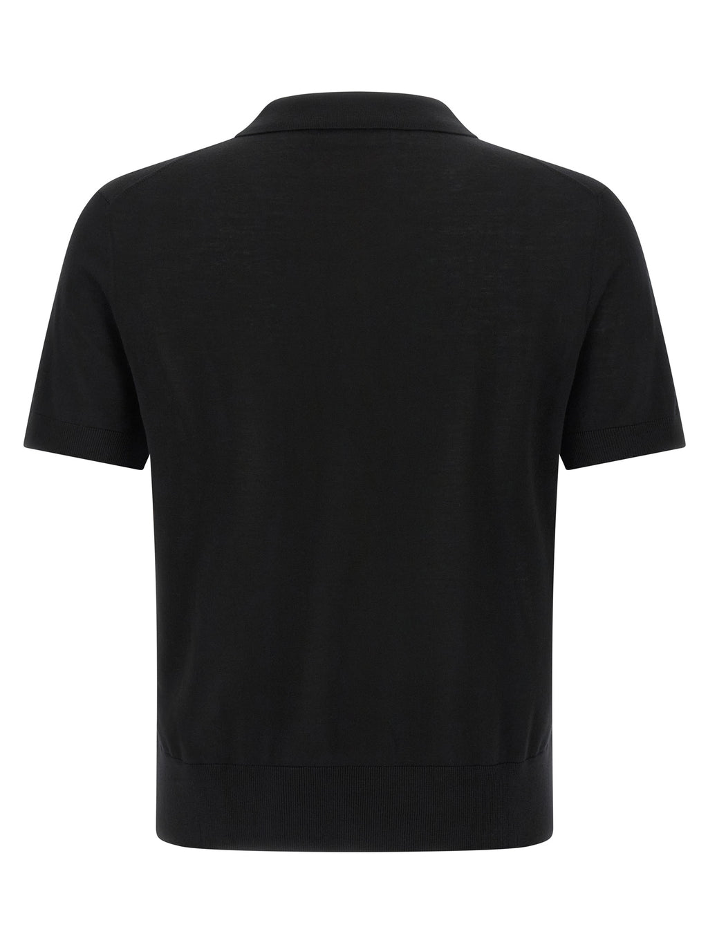 Dsquared² Black Wool Polo Shirt