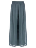 Brunello Cucinelli Blue Cotton Casual Pants