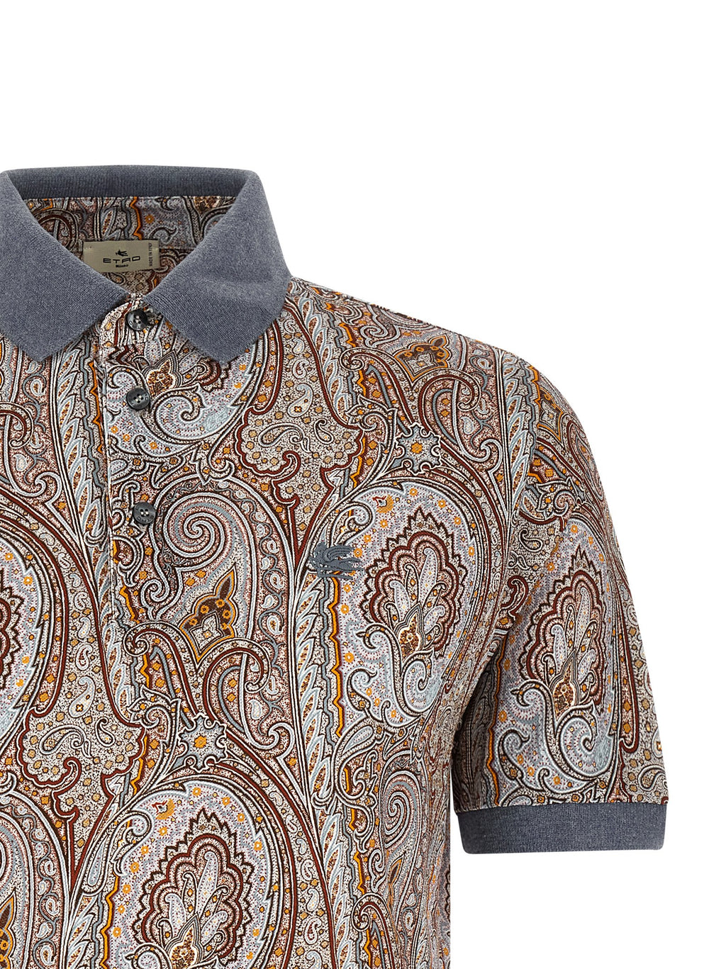 Etro Multicolor Cotton Polo Shirt