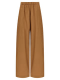 Fabiana Filippi Brown Cotton Casual Pants
