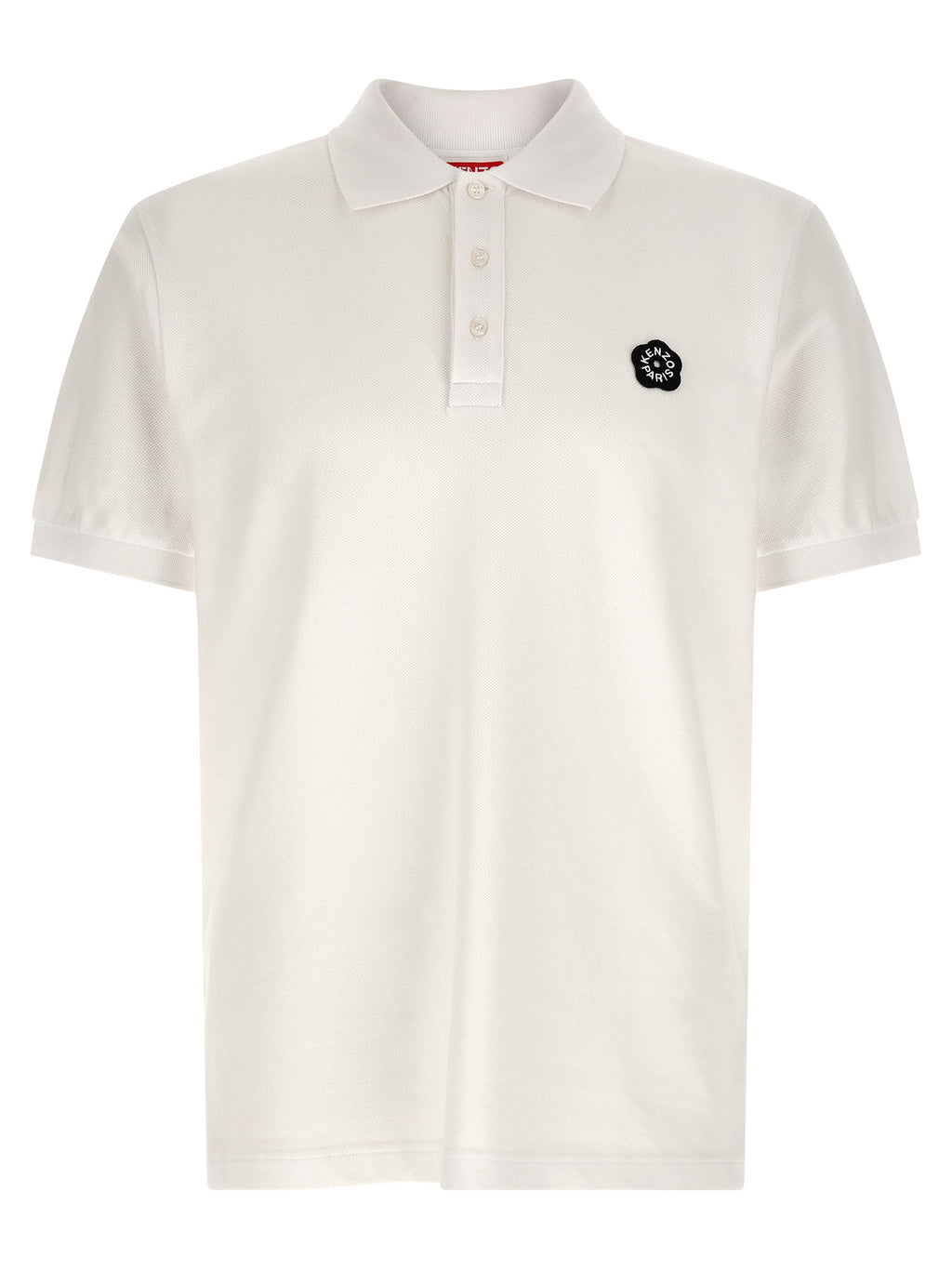 Kenzo White Cotton Polo Shirt
