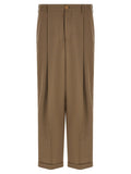 Marni Beige Virgin Wool Casual Pants
