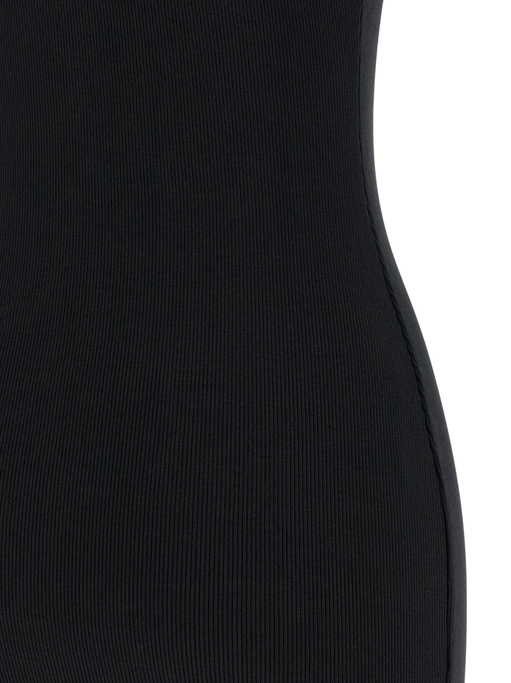Off-White Bicolor Cotton Short Dress