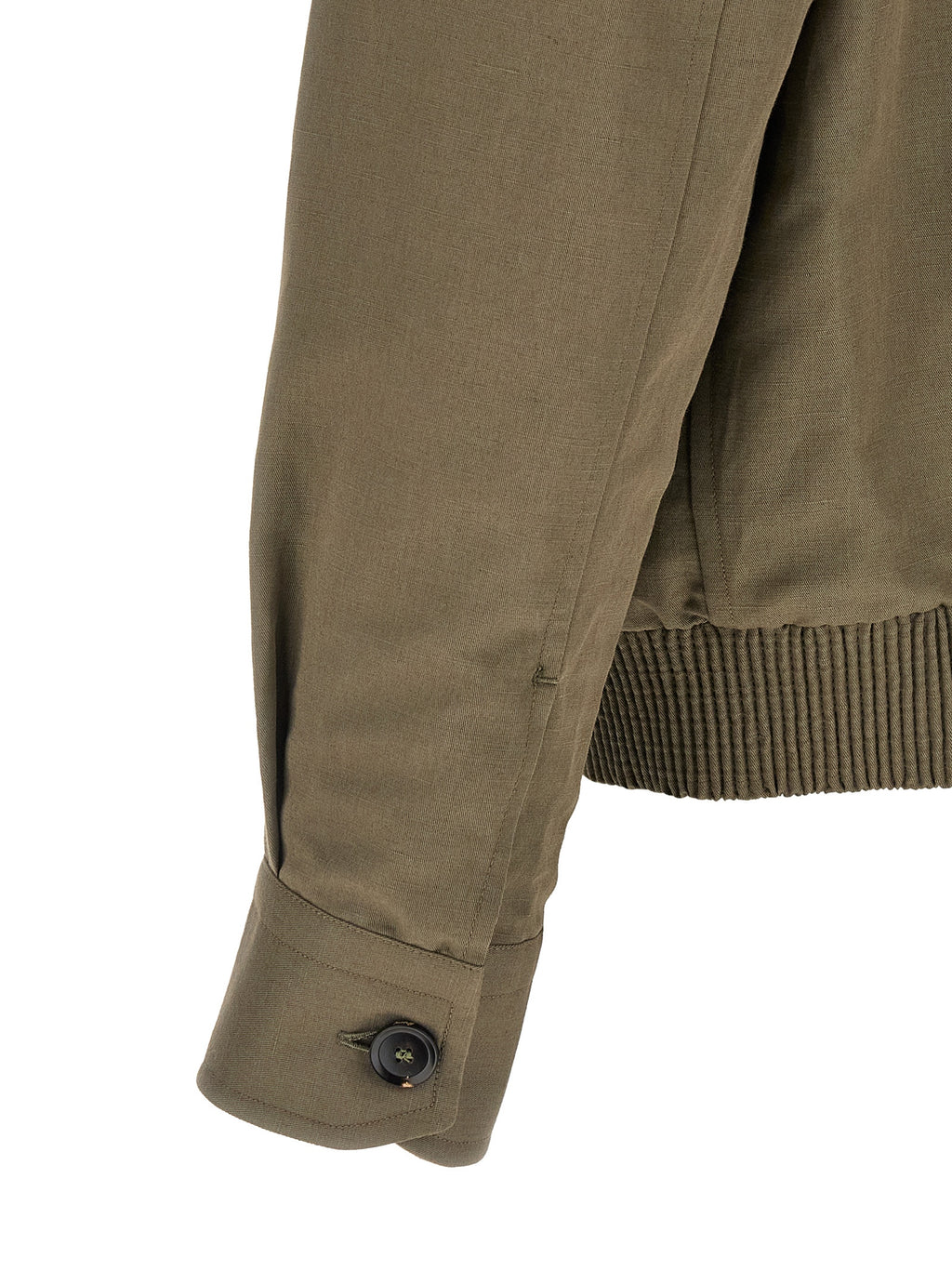 Brioni Bicolor Linen Full-Length Jacket