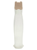 Elisabetta Franchi White Polyester Long Dress