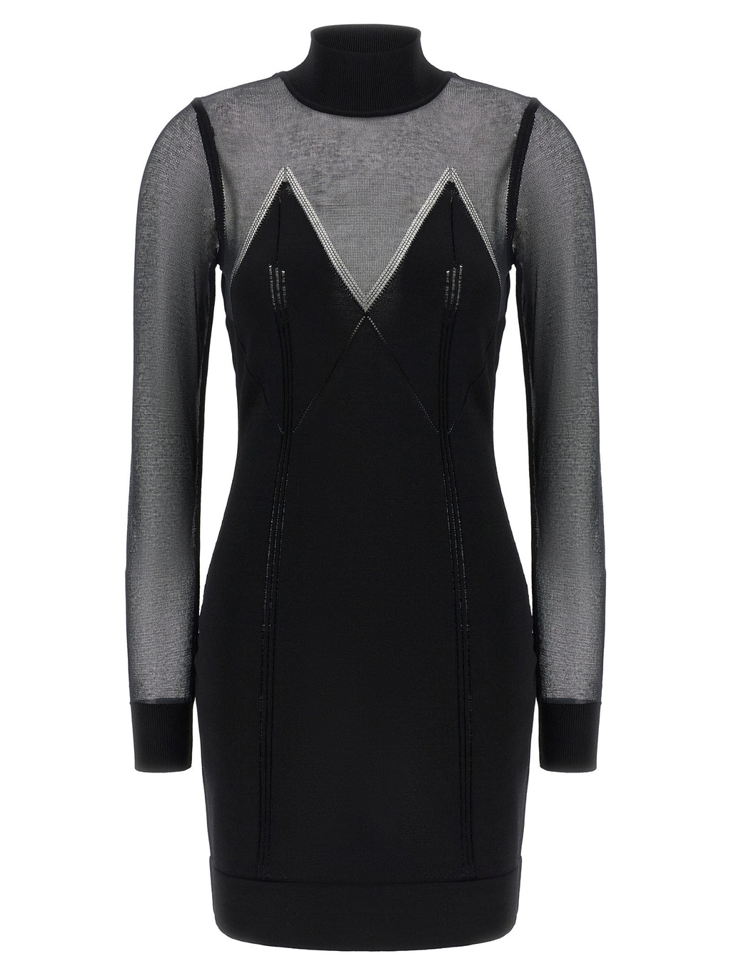 Elisabetta Franchi Black Viscose Short Dress