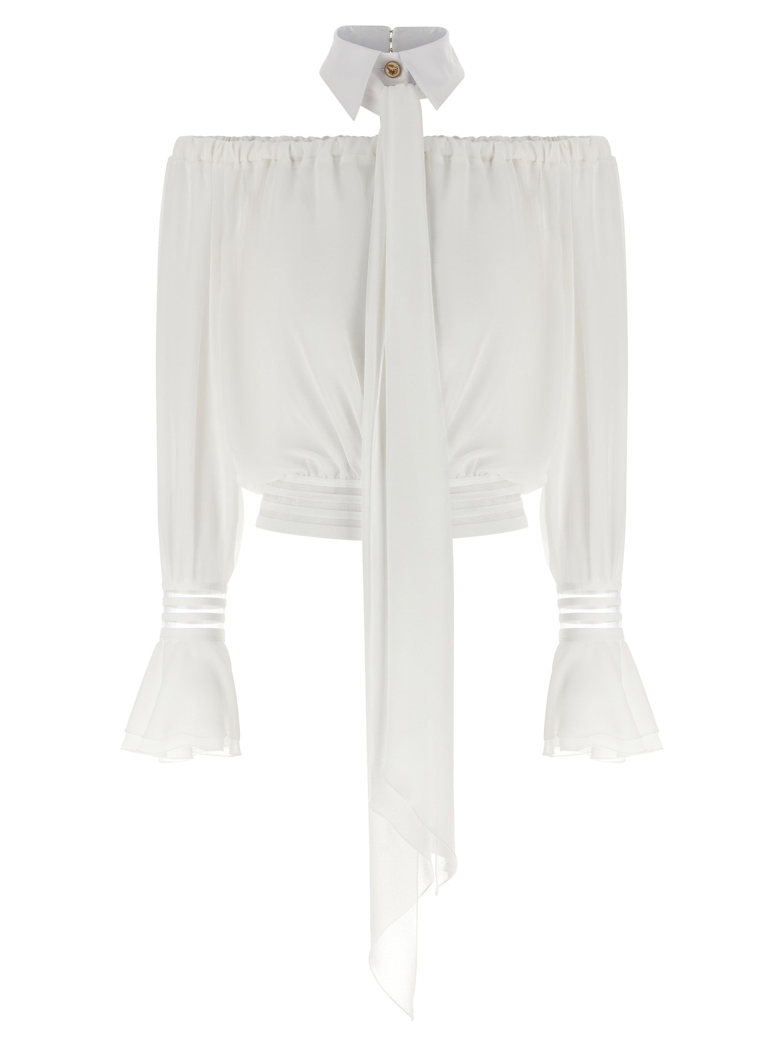 Elisabetta Franchi White Polyester Blouse