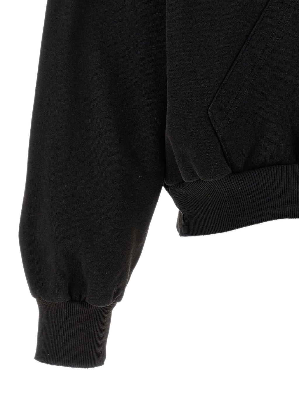 MM6 Maison Margiela Black Cotton Sweatshirt