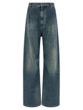 MM6 Maison Margiela Blue Cotton Jeans Denim