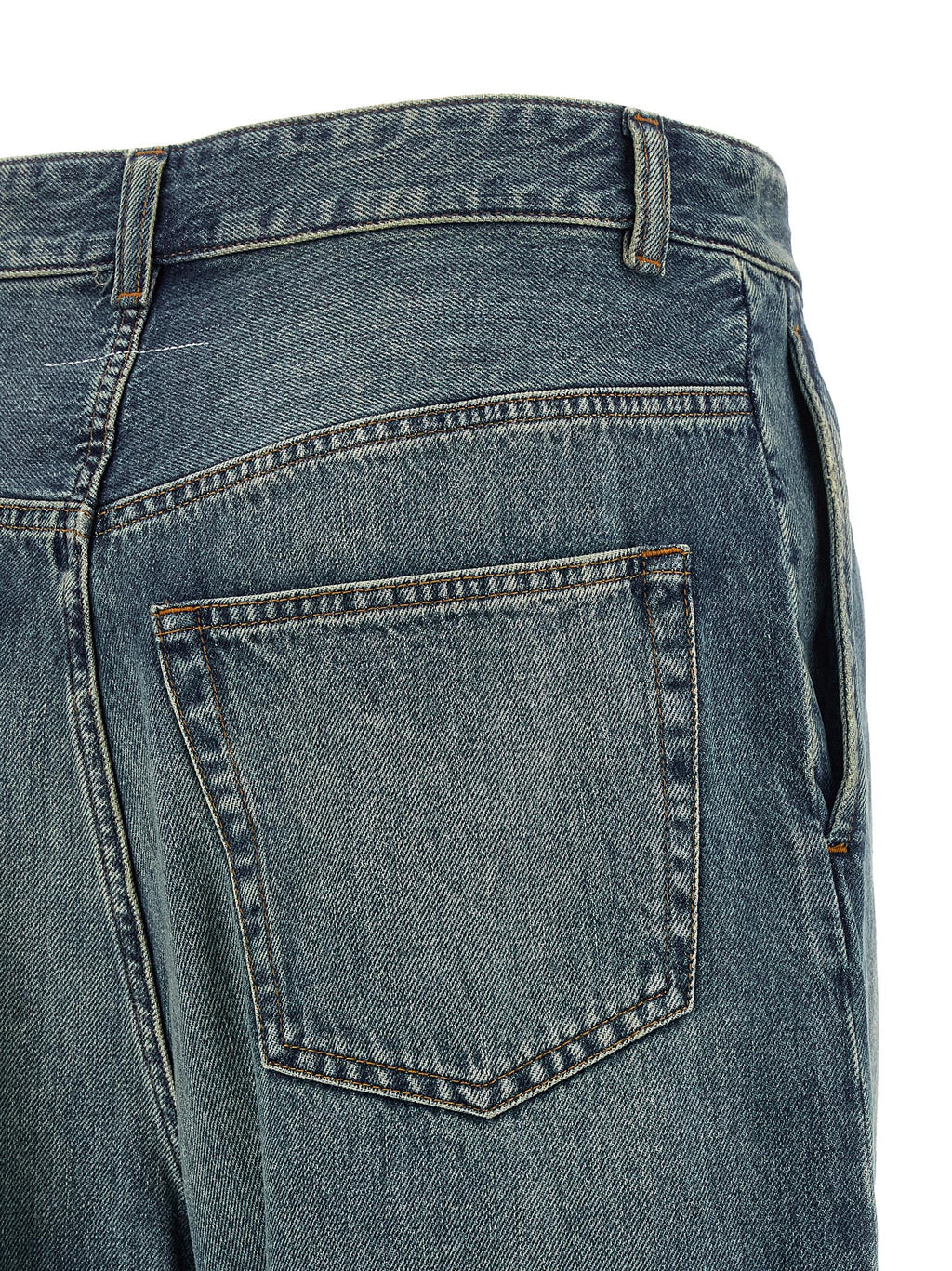 MM6 Maison Margiela Blue Cotton Jeans Denim