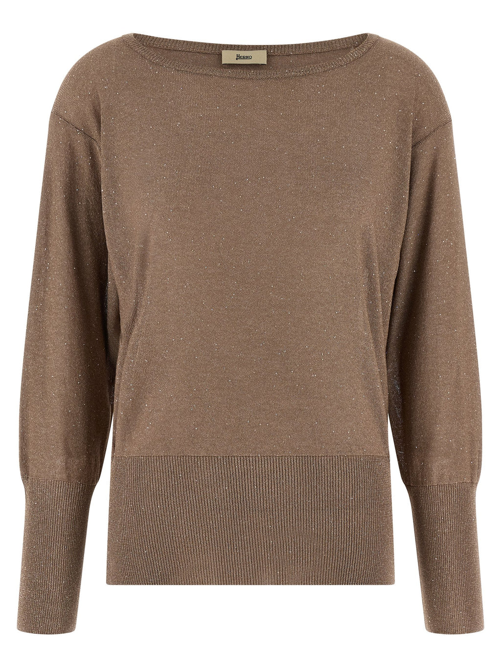 Herno Brown Viscose Cardigan