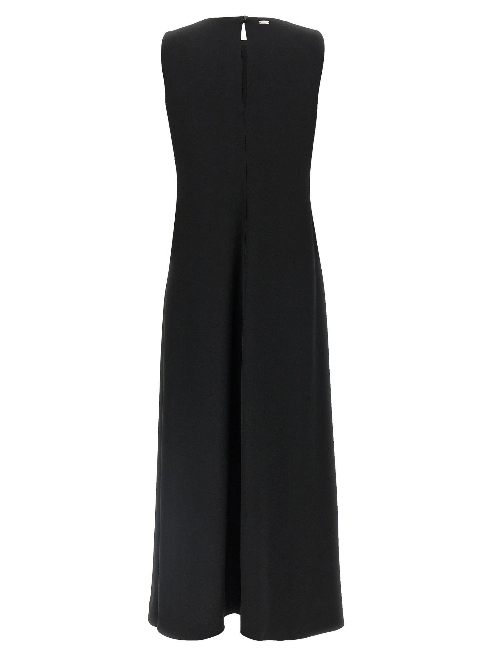 Herno Black Polyester Long Dress