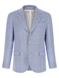 Brunello Cucinelli Blue Linen Blazer